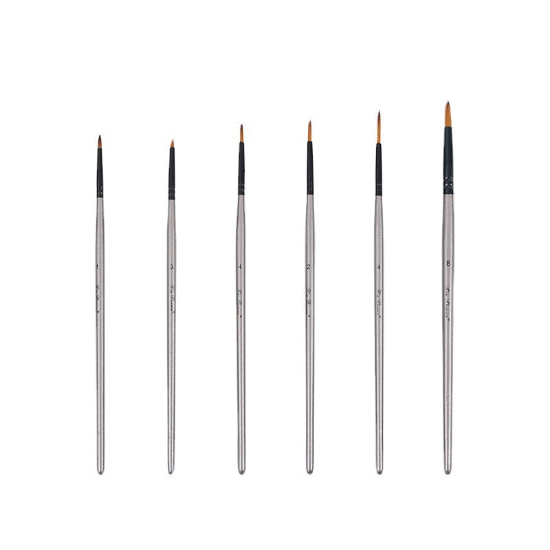 6er-Set Nylonhaarbürsten für Skizzen & Malerei – Bild 4 | LuxeStyle