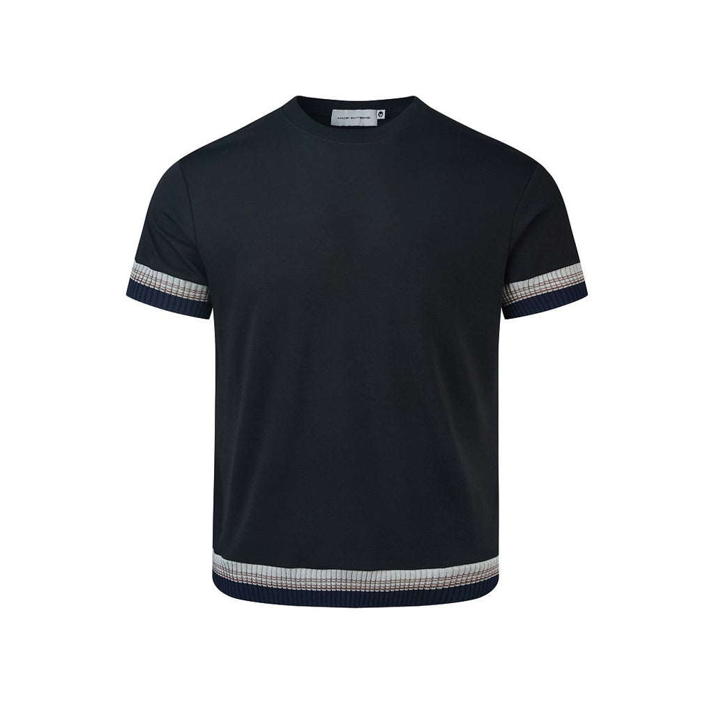 Loose-fit T-Shirt mit Rippbündchen