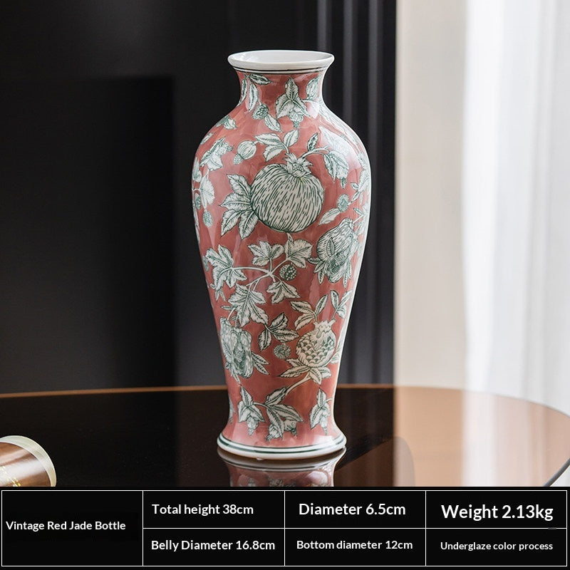 Keramikvase Vintage Jade Grün – Bild 3 | LuxeStyle