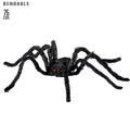 Spinne 75 cm haarig schwarz