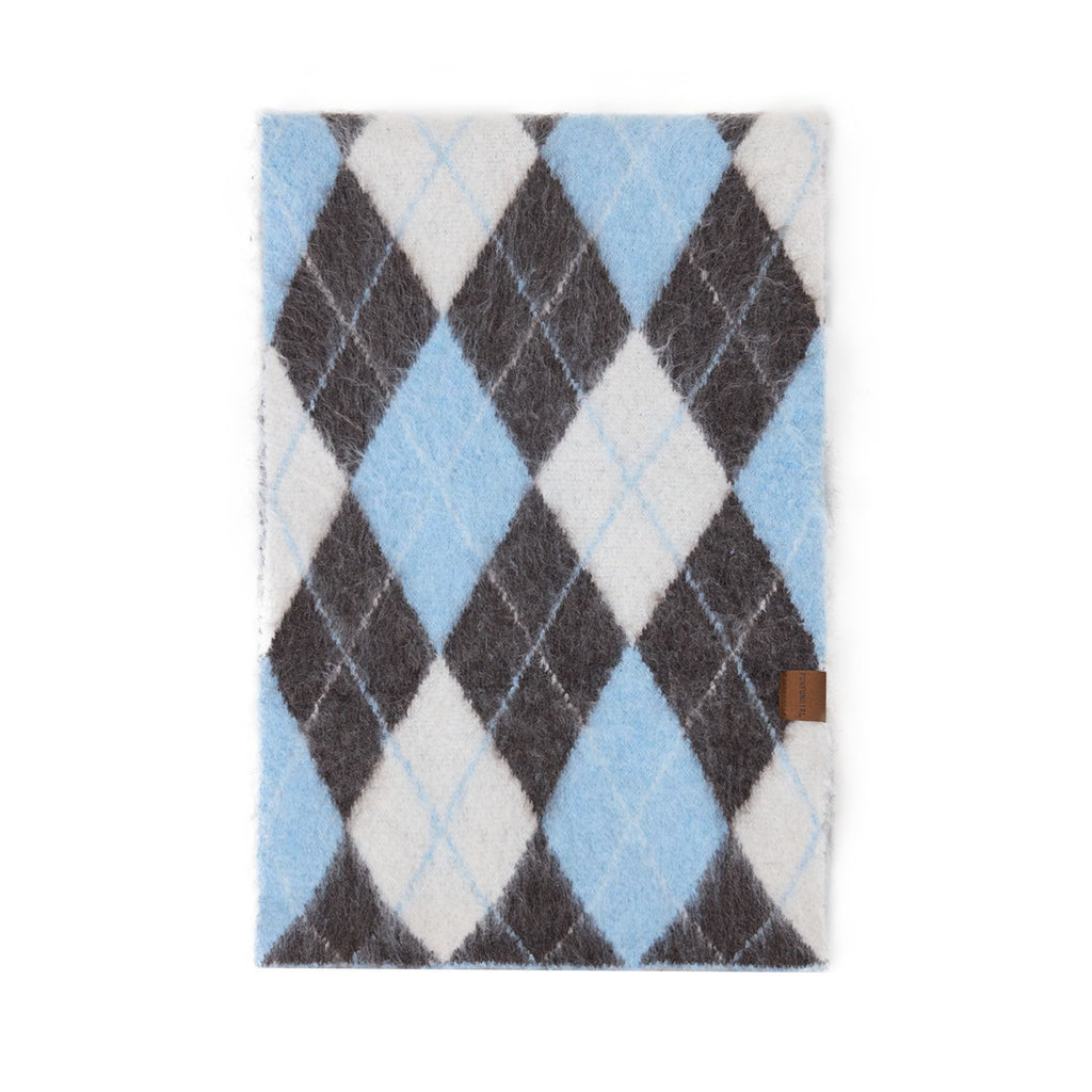 Diamantmuster Retro-Schal aus Wollmischung – Bild 3 | LuxeStyle