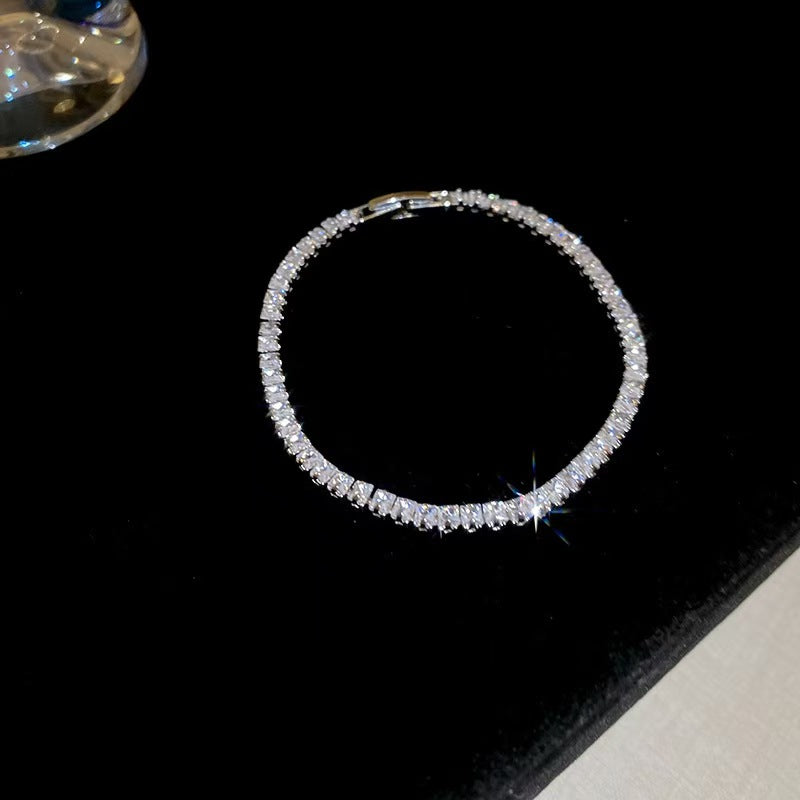 Geometrisches Zirkon-Armband, 18K vergoldet – Ansicht 3