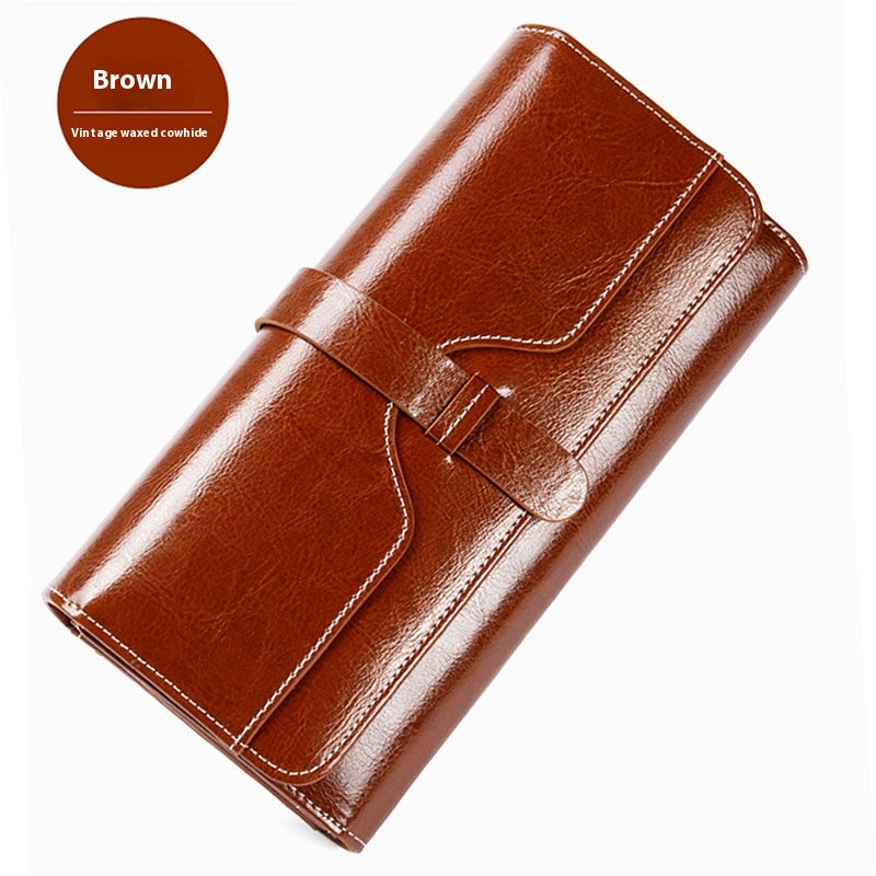 Leder Portemonnaie mit Schnalle | LuxeStyle