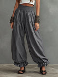 Loose Fit High Waist Stoffhose
