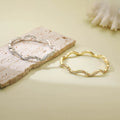Armband mit Zirkonia-Wellenmuster | LuxeStyle