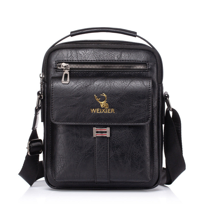 Messenger Tasche aus PU-Leder, schwarz – Bild 3 | LuxeStyle