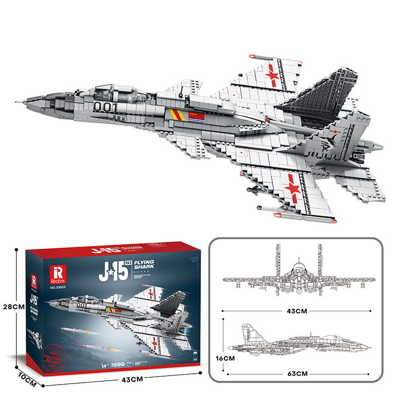 Militär Jet Bausteine Puzzle