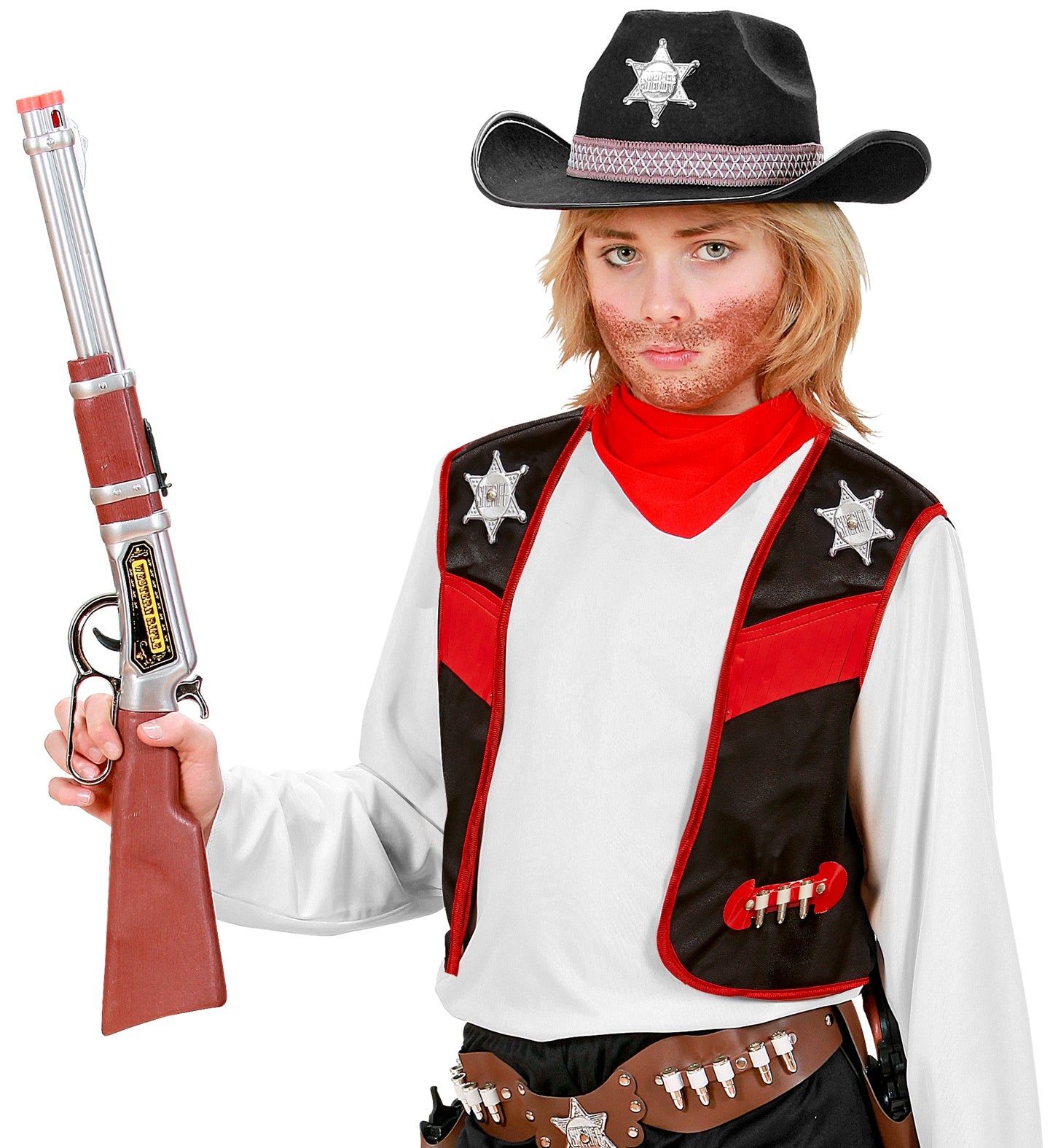 Kostüm Cowboy Gilet schwarz