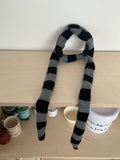 Gestreifter Wollschal – schwarz-weiss – Bild 5 | LuxeStyle
