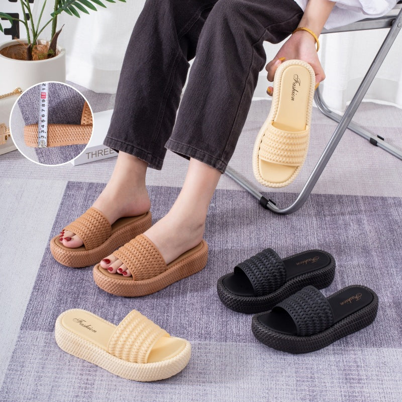 Espadrille Sandalen mit Plateau