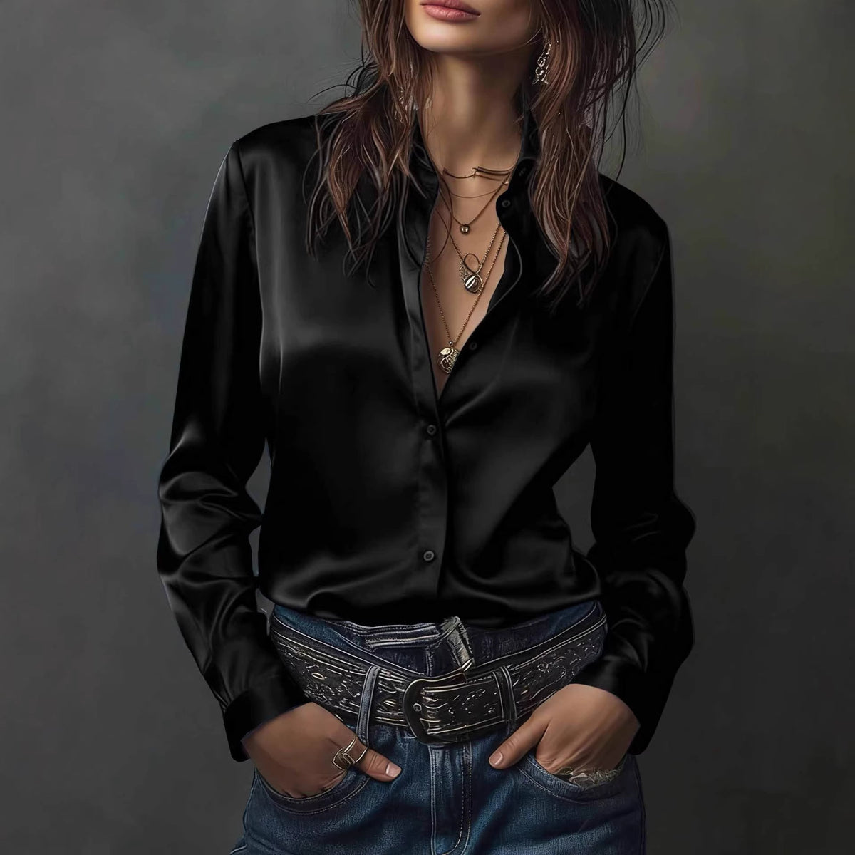 Elegantes Satinhemd im Western-Stil – Bild 17 | LuxeStyle