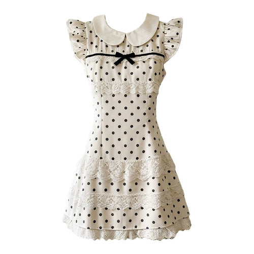 A-Linien Mini-Kleid mit Puffärmeln