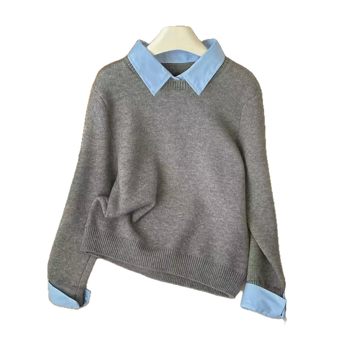 Patchwork-Faux-Sweater