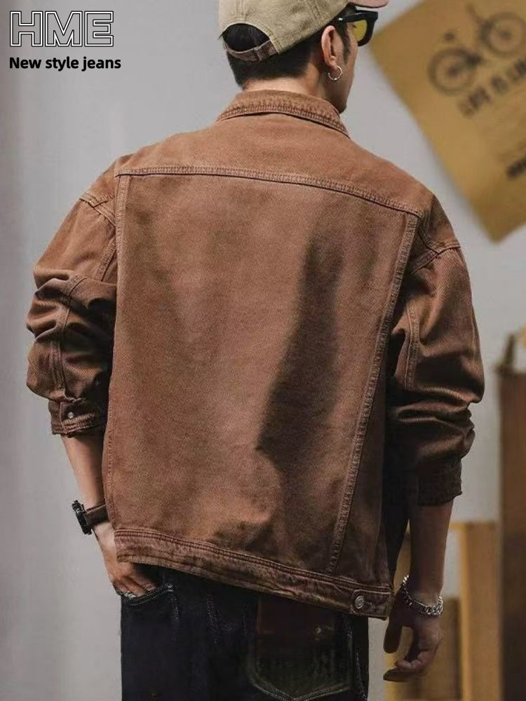 Gut sitzende Jeansjacke für Herren – Y035S – Ansicht 4