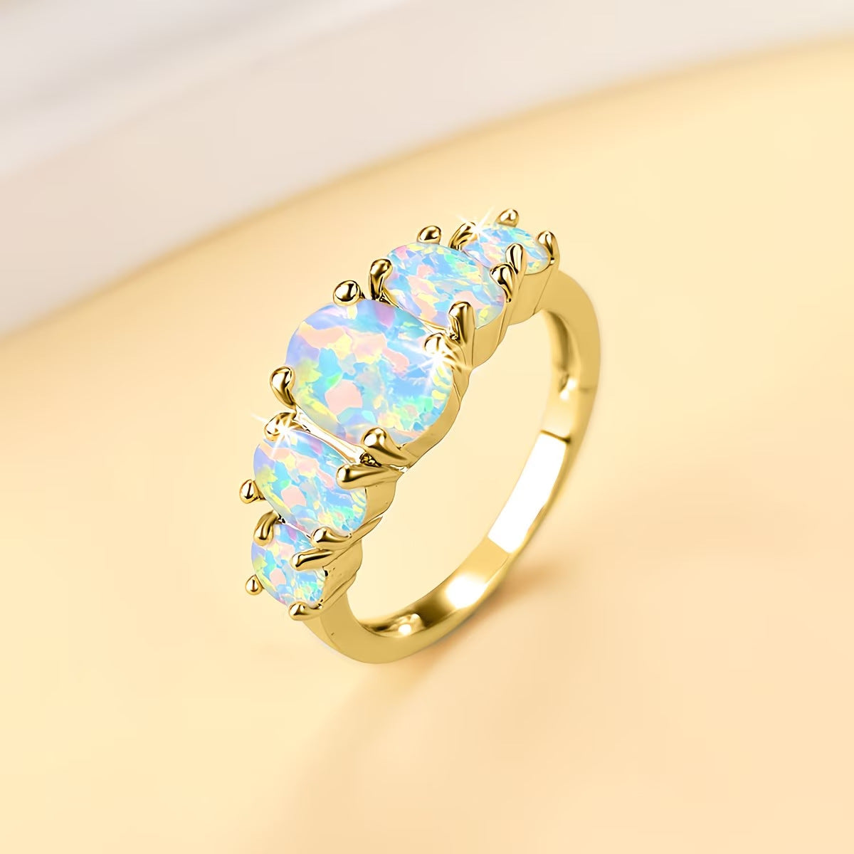 Opal Ring Oval Design