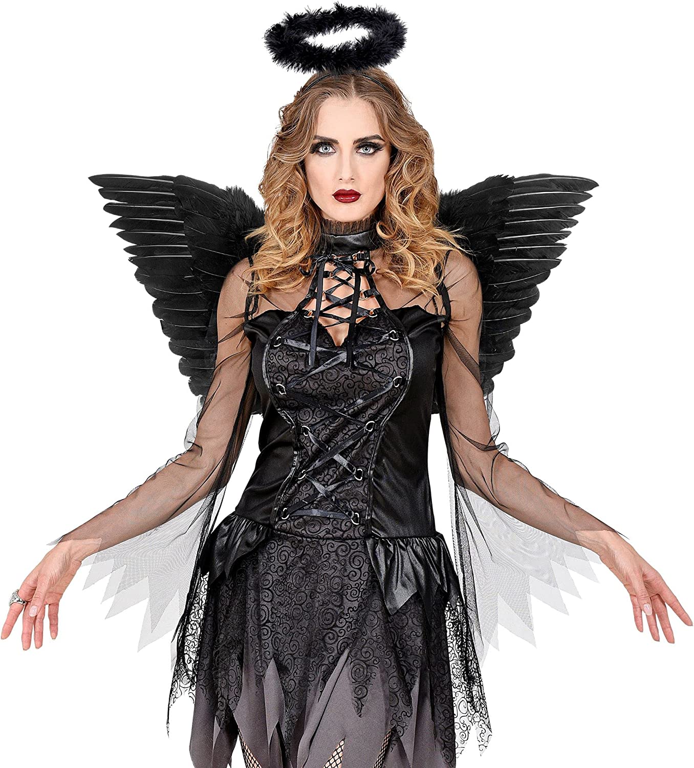 Engelsflügel schwarz 86x31 cm