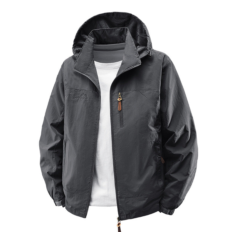 Outdoor-Jacke für Herren mit Kapuze
