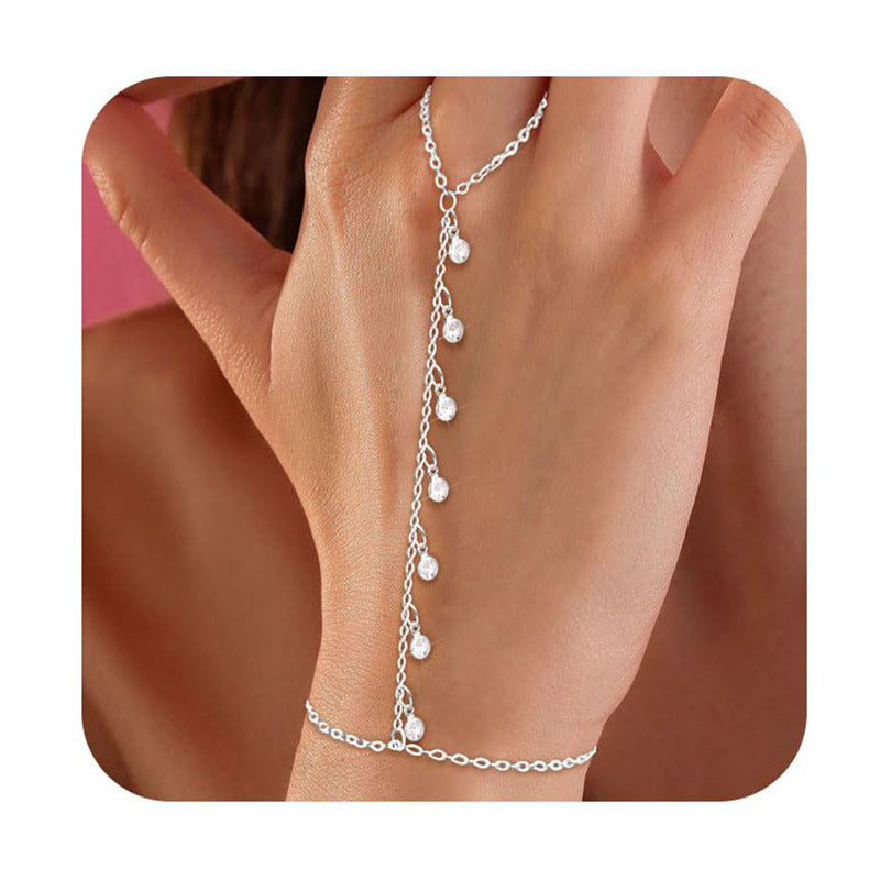 Gold-Edelstahl Fingerkette