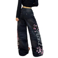 Weisser Tiger-Druck Bequem-Jeans Damen – Bild 1 | LuxeStyle