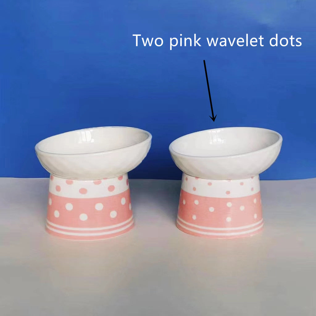 Katzenkeramik-Bowl mit Polka-Dot-Design – Bild 2 | LuxeStyle