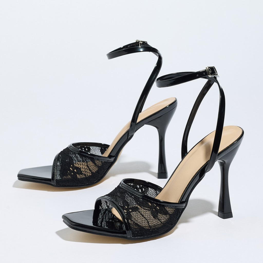 High-Heel-Sandale mit einseitigem Riemen – Bild 9 | LuxeStyle