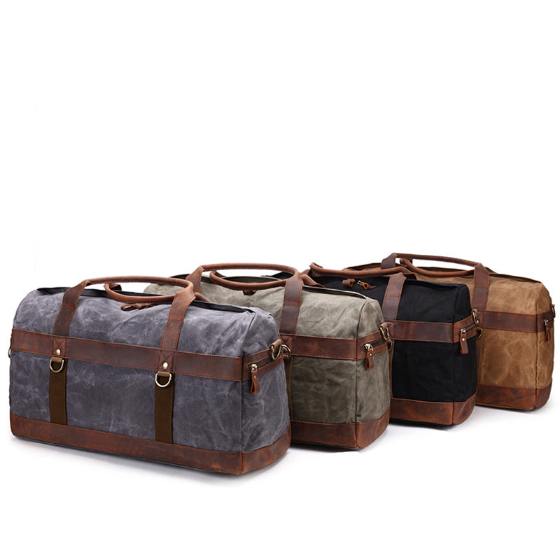 Robuste Schulter-Reisetasche aus Canvas – Bild 4 | LuxeStyle