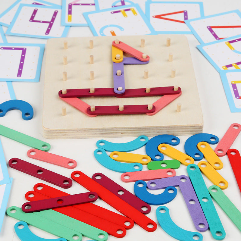 Holz-Steckbrett-Puzzle für Kinder – Bild 2 | LuxeStyle