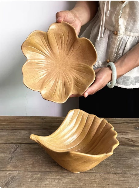 Ginkgo-Schale aus Keramik