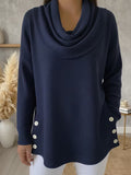 Einfarbiges Turtleneck-Oberteil – Bild 3 | LuxeStyle