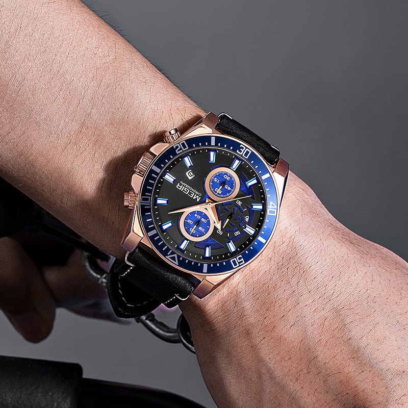 Sportliche Herrenuhr mit grossem Zifferblatt – Bild 2 | LuxeStyle