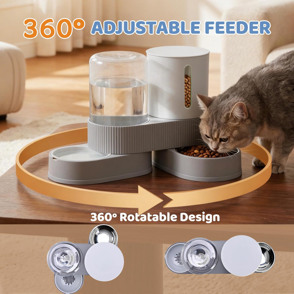 Futter- und Wasserspender-Set für Haustiere