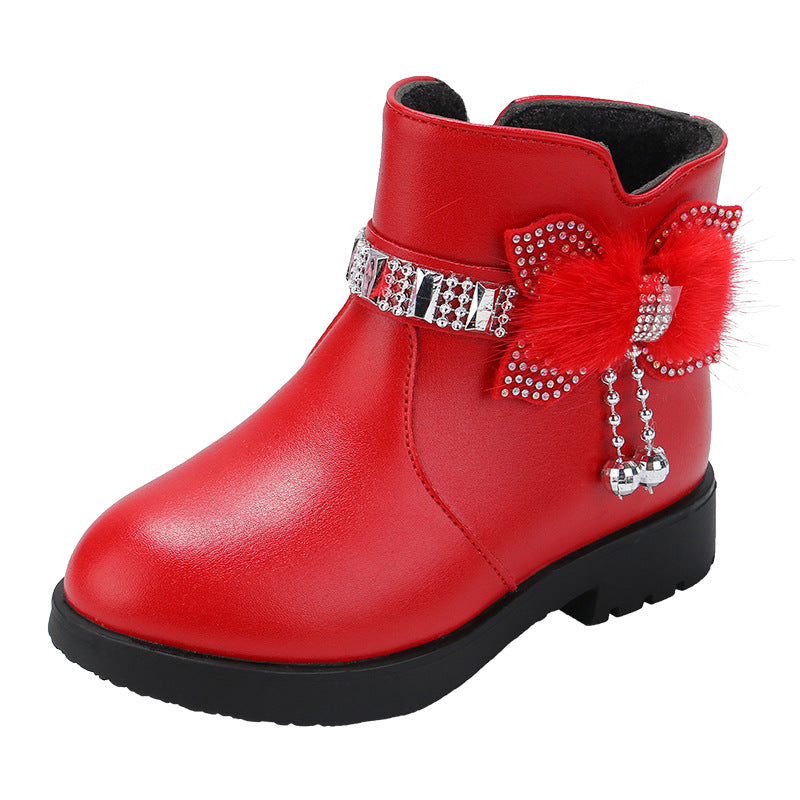 Warme Prinzessinnen-Stiefel mit Schleife – Bild 2 | LuxeStyle