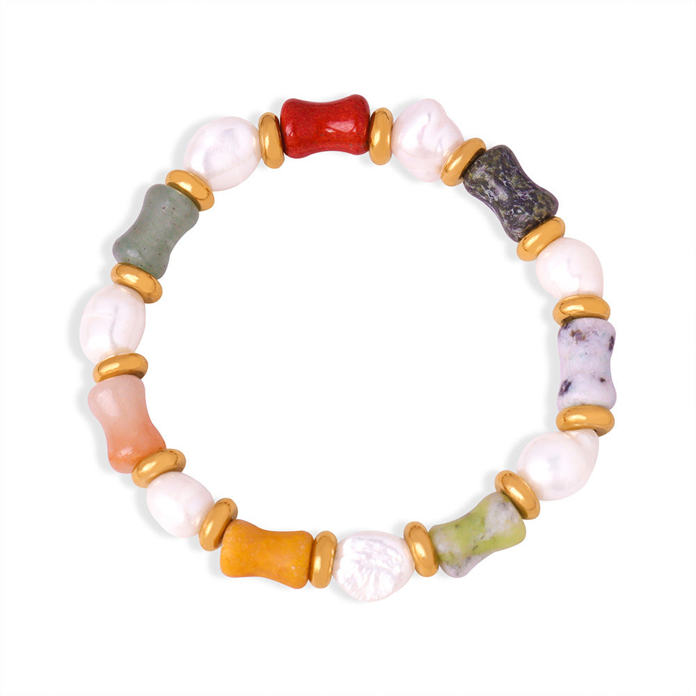 Retro Luxe Süsswasserperlen-Armband | LuxeStyle