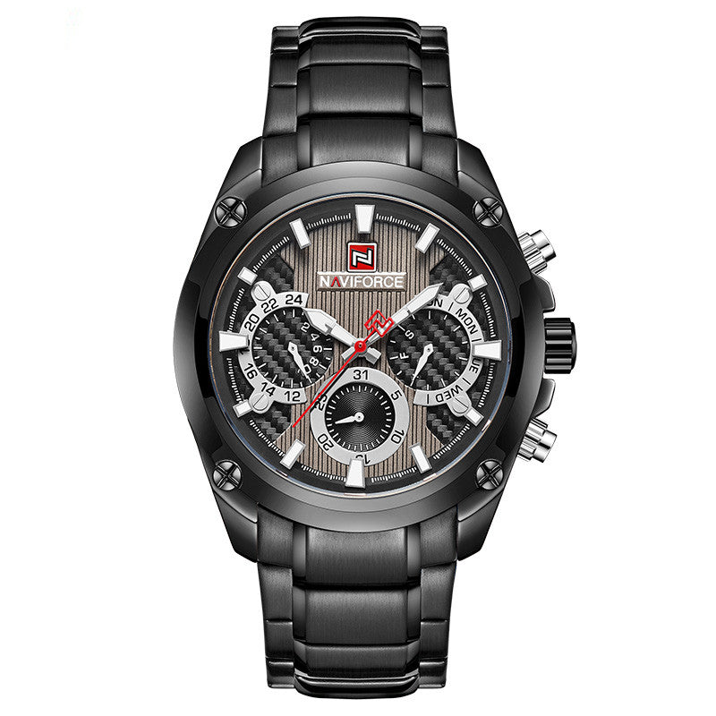 Wasserdichte Quarzuhr aus Stahl – Bild 5 | LuxeStyle