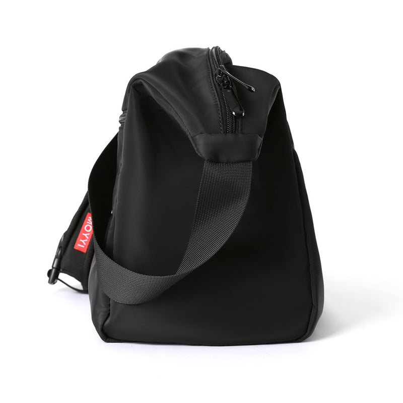 Schultertasche aus Oxford-Stoff, schwarz – Bild 2 | LuxeStyle