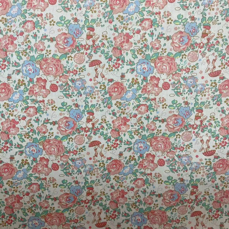Blumen Twill Baumwollstoff für Kinder – Bild 5 | LuxeStyle