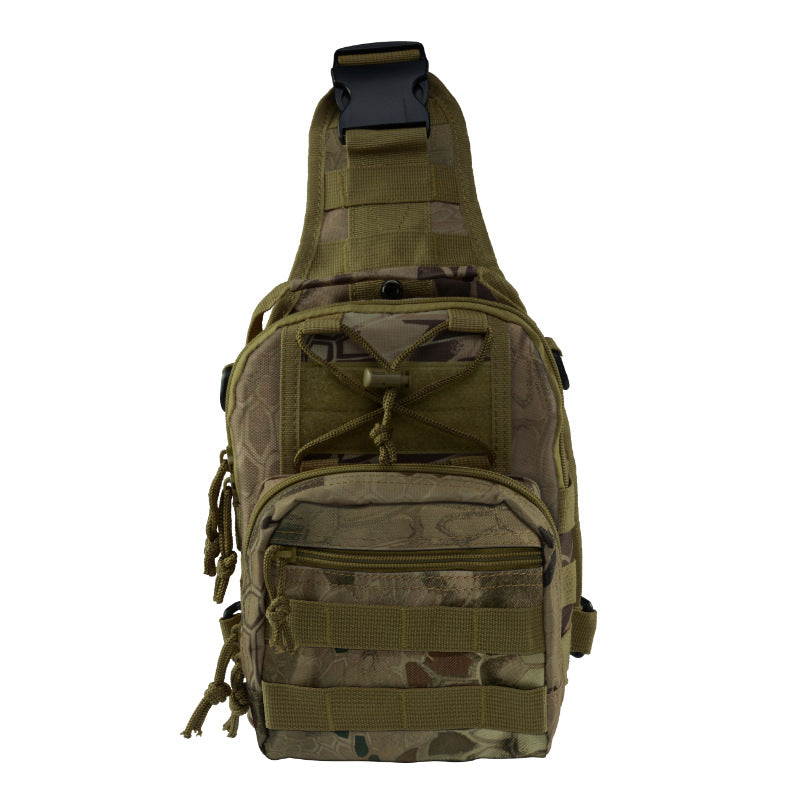 Oxford-Leinen Camouflage Schultertasche – Bild 8 | LuxeStyle