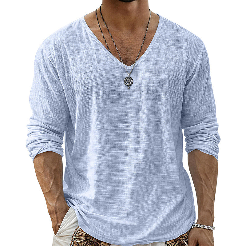 Loose-fit Baumwoll-Leinen Basis-Top – Bild 7 | LuxeStyle