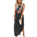 Ärmelloses Maxi-Kleid mit Taschen – Bild 7 | LuxeStyle