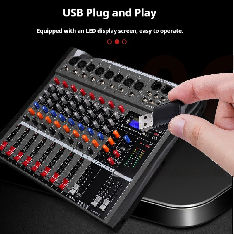 8-Kanal-Mischpult mit USB und Bluetooth – Bild 2 | LuxeStyle