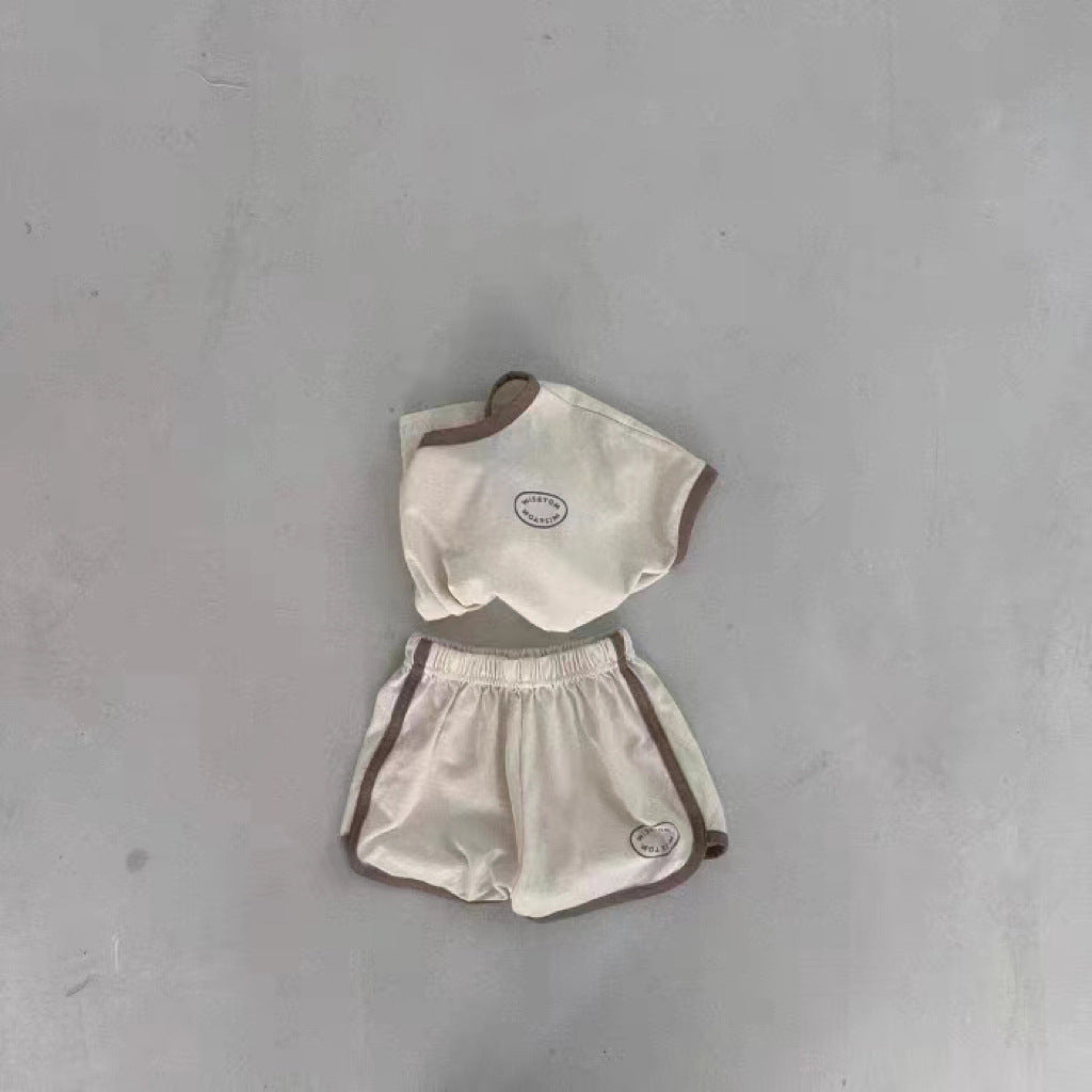 Baby-Set mit Rundhals-Shirt und Shorts – Bild 4 | LuxeStyle