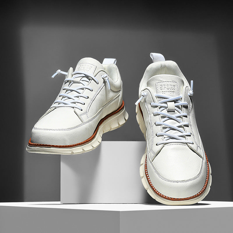 Weisses Sneaker-Schuh Paar für Herren – Bild 4 | LuxeStyle