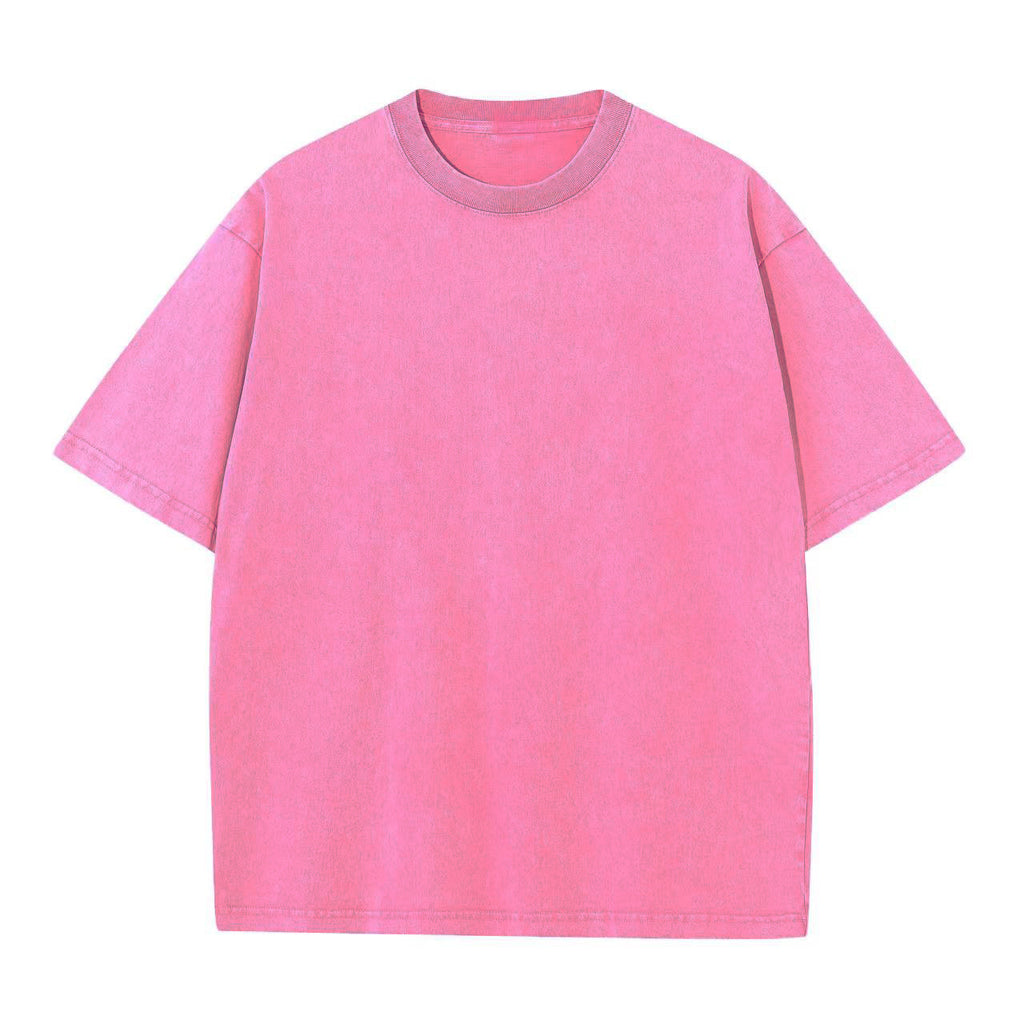 Unisex Baumwoll T-Shirt mit überschnittenen Ärmeln