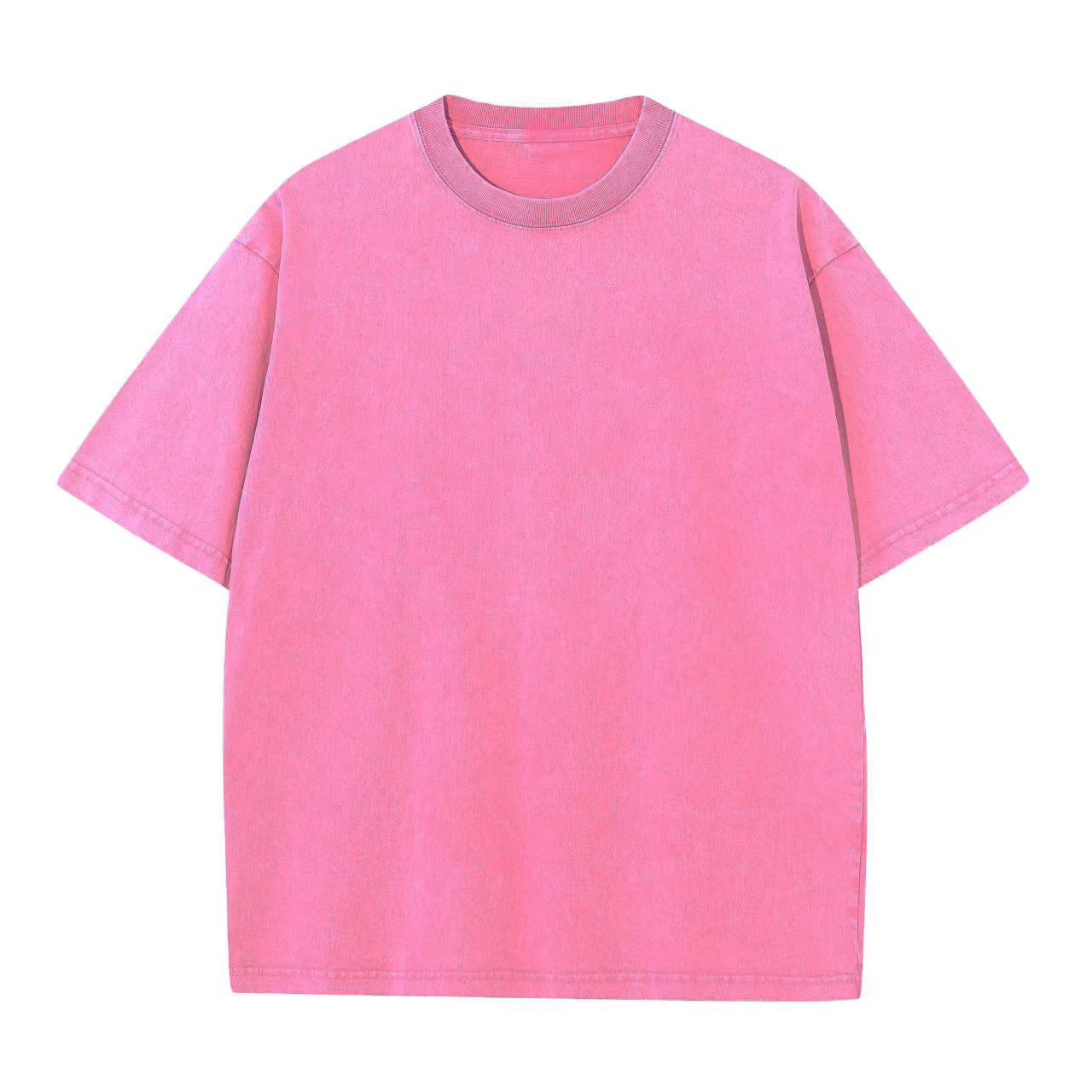 Unisex Baumwoll T-Shirt mit überschnittenen Ärmeln