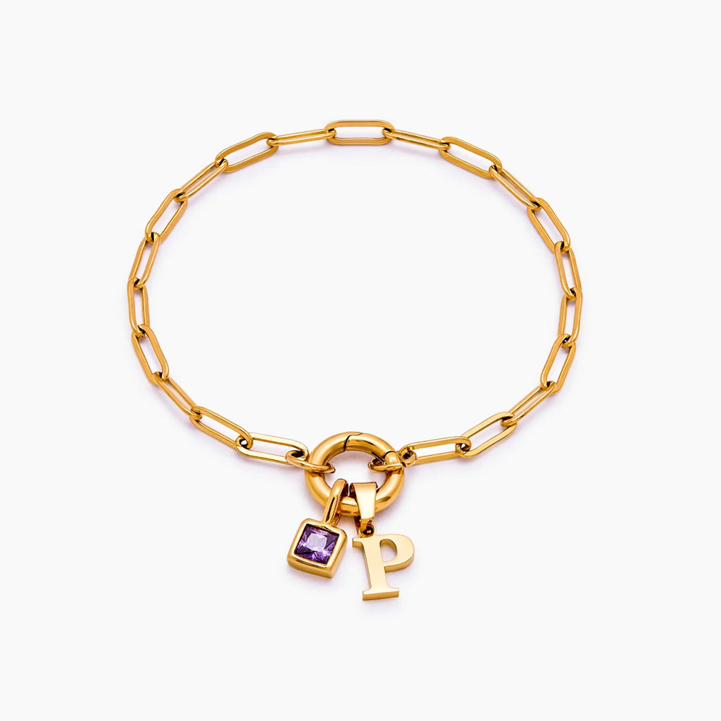 Gold-plattierter Papierklammer-Armband