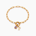 Gold-plattierter Papierklammer-Armband