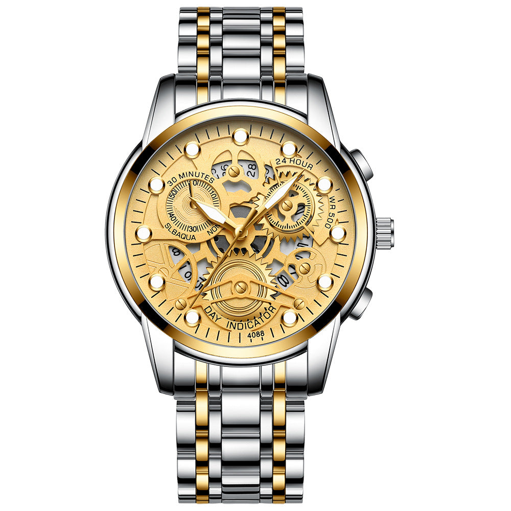 Quarz-Herrenuhr mit Leuchtanzeige – Bild 15 | LuxeStyle