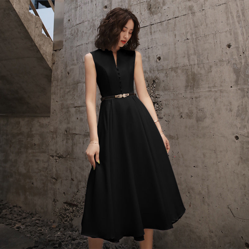Midikleid mit Reissverschluss und Schleifendetails – Bild 7 | LuxeStyle