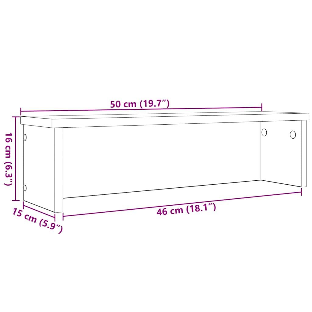 Stapelbares Küchenregal 50 cm