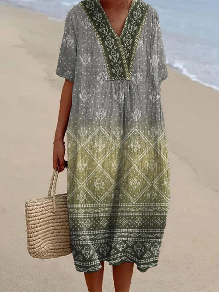 Freizeitkleid mit Blumenmuster